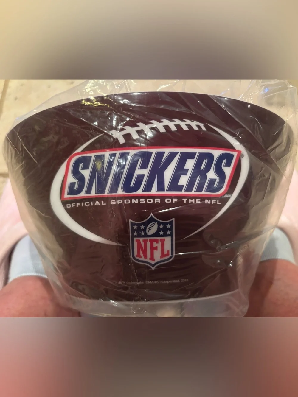 Snickers NFL Football Candy Bowl 2013 Advertising Collectible 10”